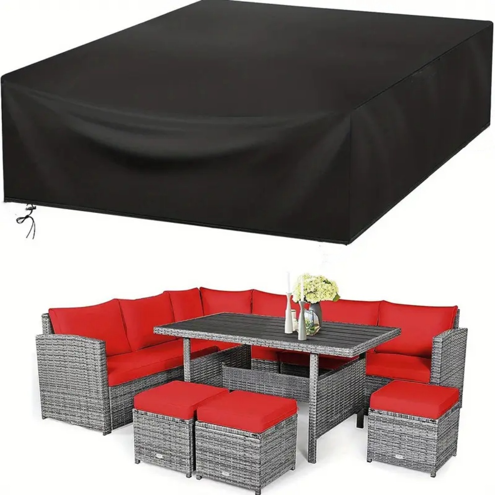 Outdoor Furniture Bali - (ความยาว 102-137 นิ้ว) ขนาดลานกลางแจ้งสวนกันน้ําชุดเฟอร์นิเจอร์ชุดฝนและหิมะชุดเก้าอี้โซฟาโต๊ะเก้าอี้ฝุ่น