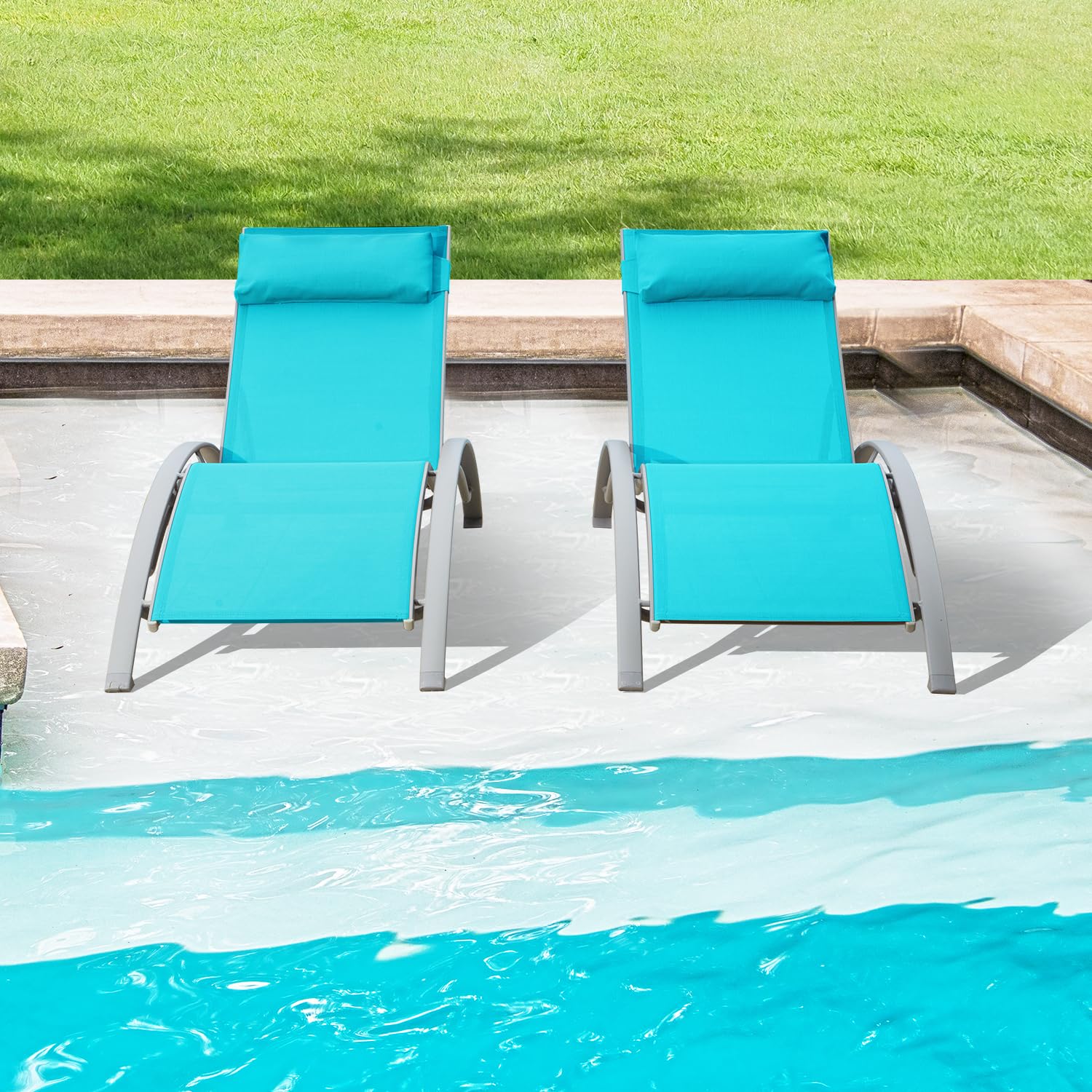 เก้าอี้อาบแดดอลูมิเนียมสำหรับก - Deck Chair Lounger บทวิจารณ์และราคา