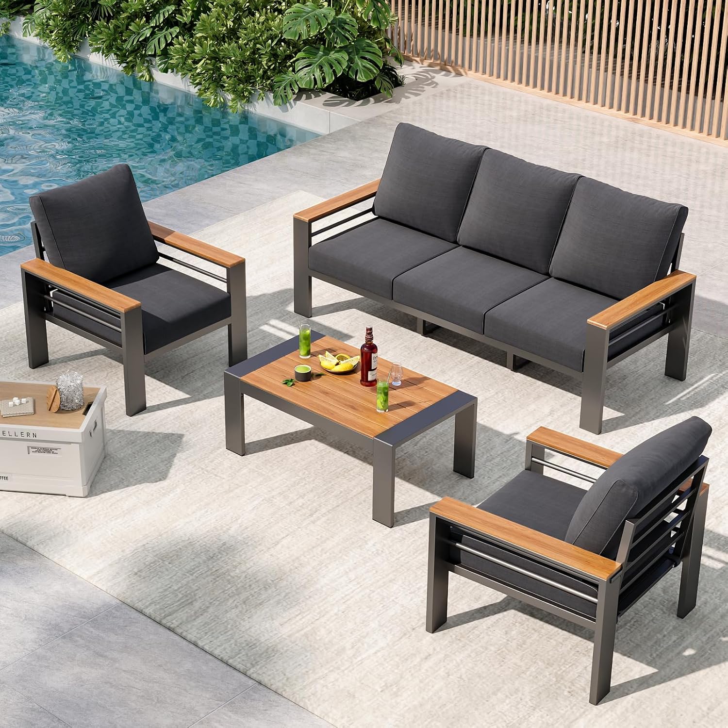 ชุดเฟอร์นิเจอร์ลานบ้าน, เฟอร์น - Outdoor Furniture Bali บทวิจารณ์และราคา