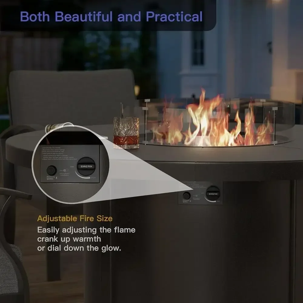 ชุดเฟอร์นิเจอร์กลางแจ้ง 5 ชิ้น - Outdoor Furniture With Fire Pit บทวิจารณ์และราคา