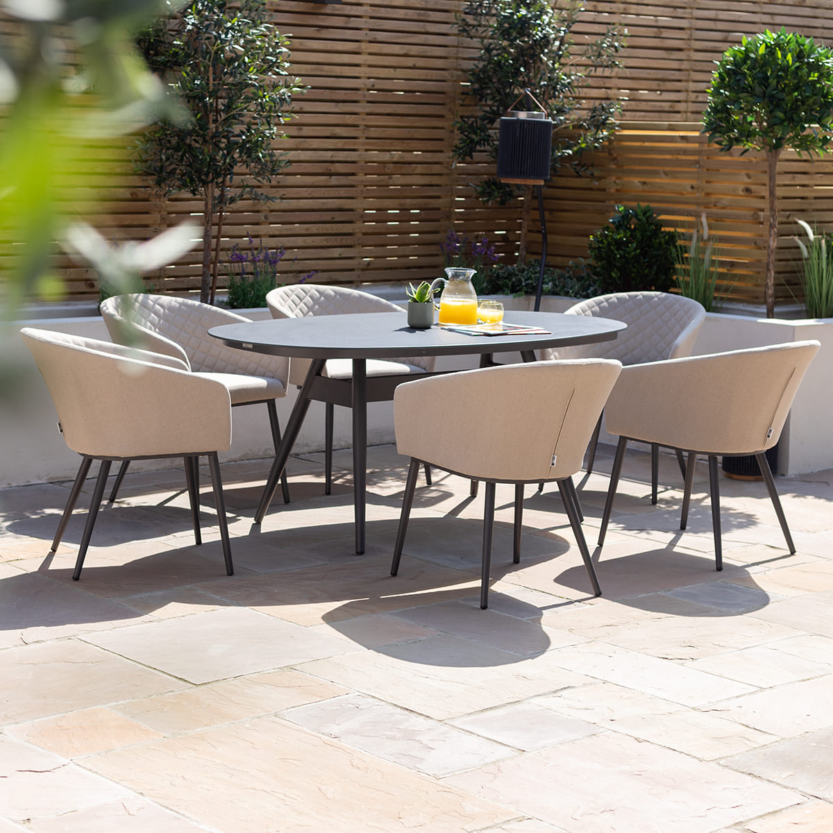 ชุดโต๊ะรับประทานอาหารกลางแจ้งท - Outdoor Furniture Dining Set บทวิจารณ์และราคา
