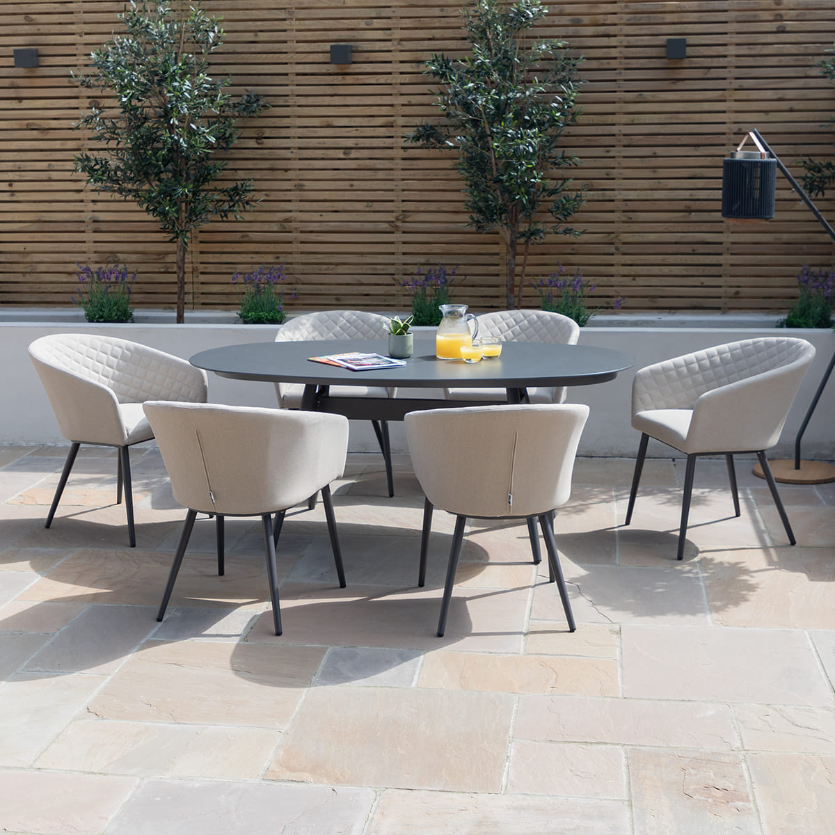ชุดโต๊ะรับประทานอาหารกลางแจ้งท - Outdoor Furniture Dining Set บทวิจารณ์และราคา