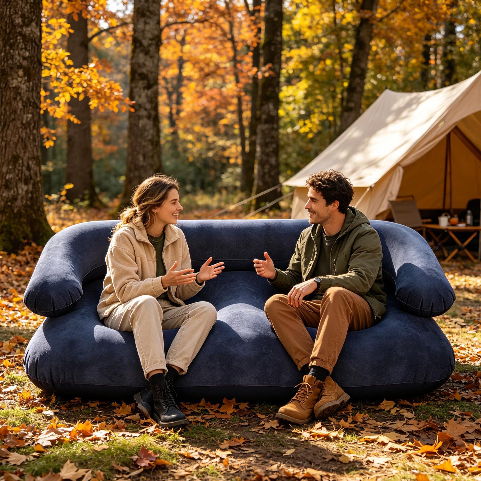 โซฟาเป่าลมคู่แบบสองที่นั่ง โซฟ - Outdoor Furniture Arhaus บทวิจารณ์และราคา