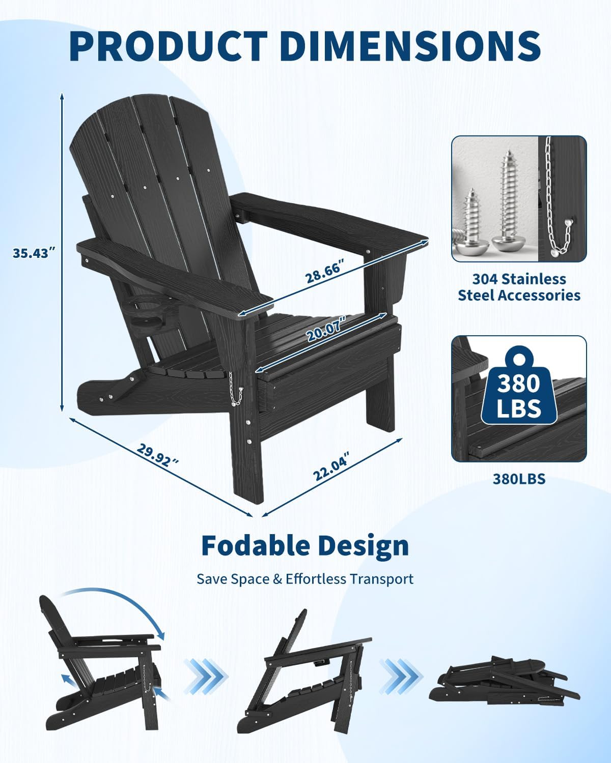 เก้าอี้ Adirondack พับได้ ทำจา - Deck Chair Lounger บทวิจารณ์และราคา