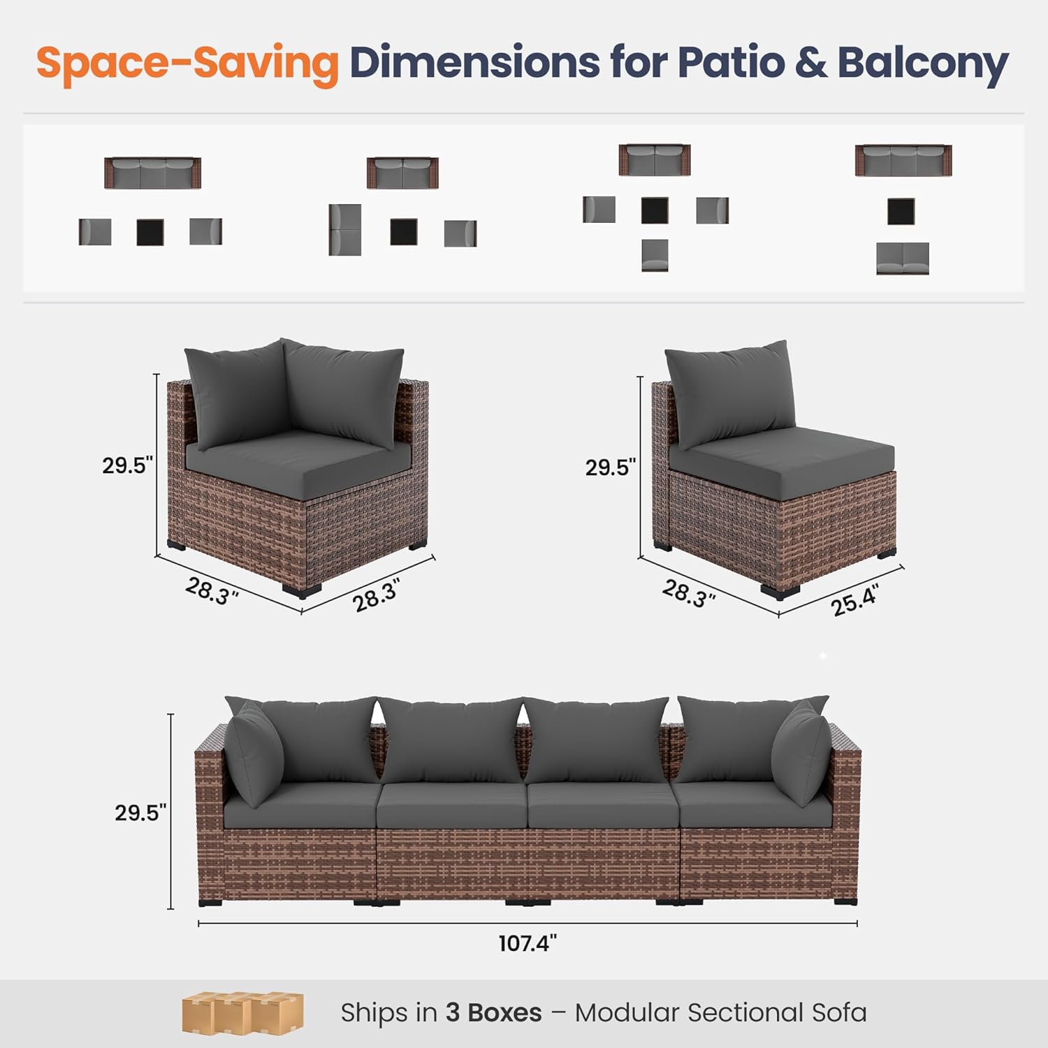 ชุดโซฟาแบบแยกส่วน 5 ชิ้น สำหรั - Outdoor Furniture With Fire Pit บทวิจารณ์และราคา