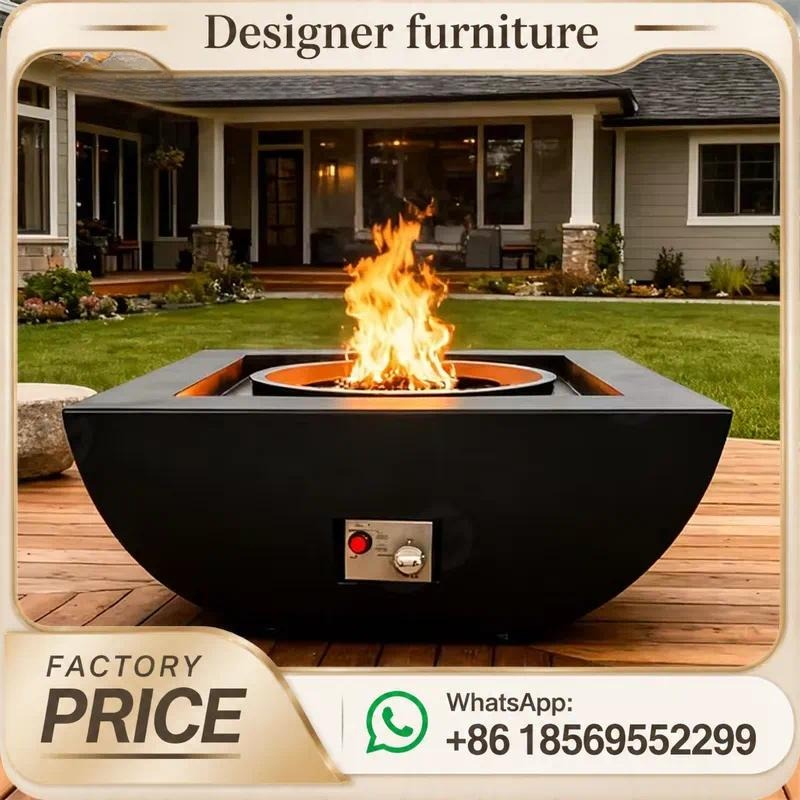 โต๊ะเตาผิงแก๊สกลางแจ้งแบบสั่งท - Outdoor Furniture With Fire Pit บทวิจารณ์และราคา