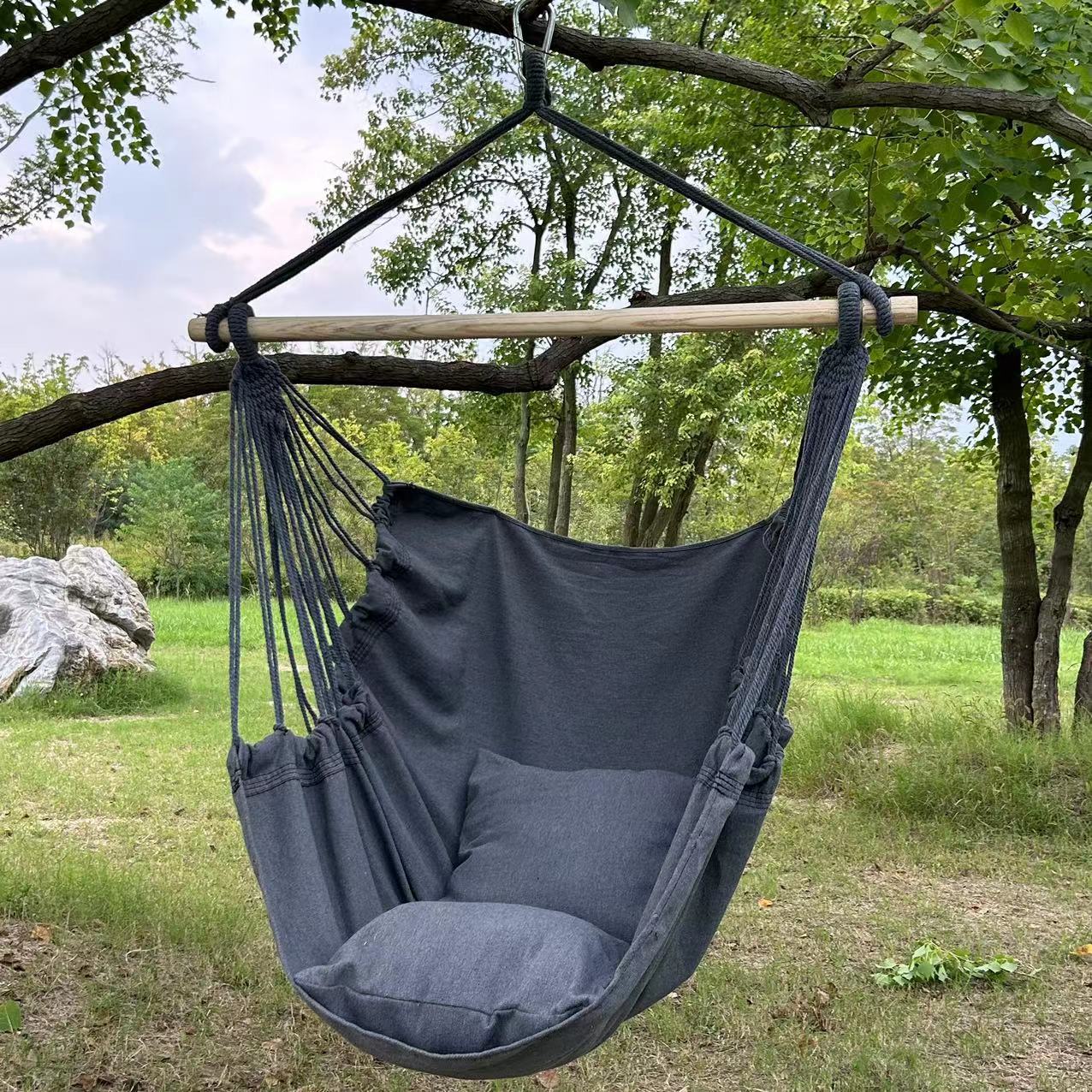 เก้าอี้เปลผ้าสำหรับพักผ่อน1ชิ้ - Outdoor Furniture For Cafe บทวิจารณ์และราคา