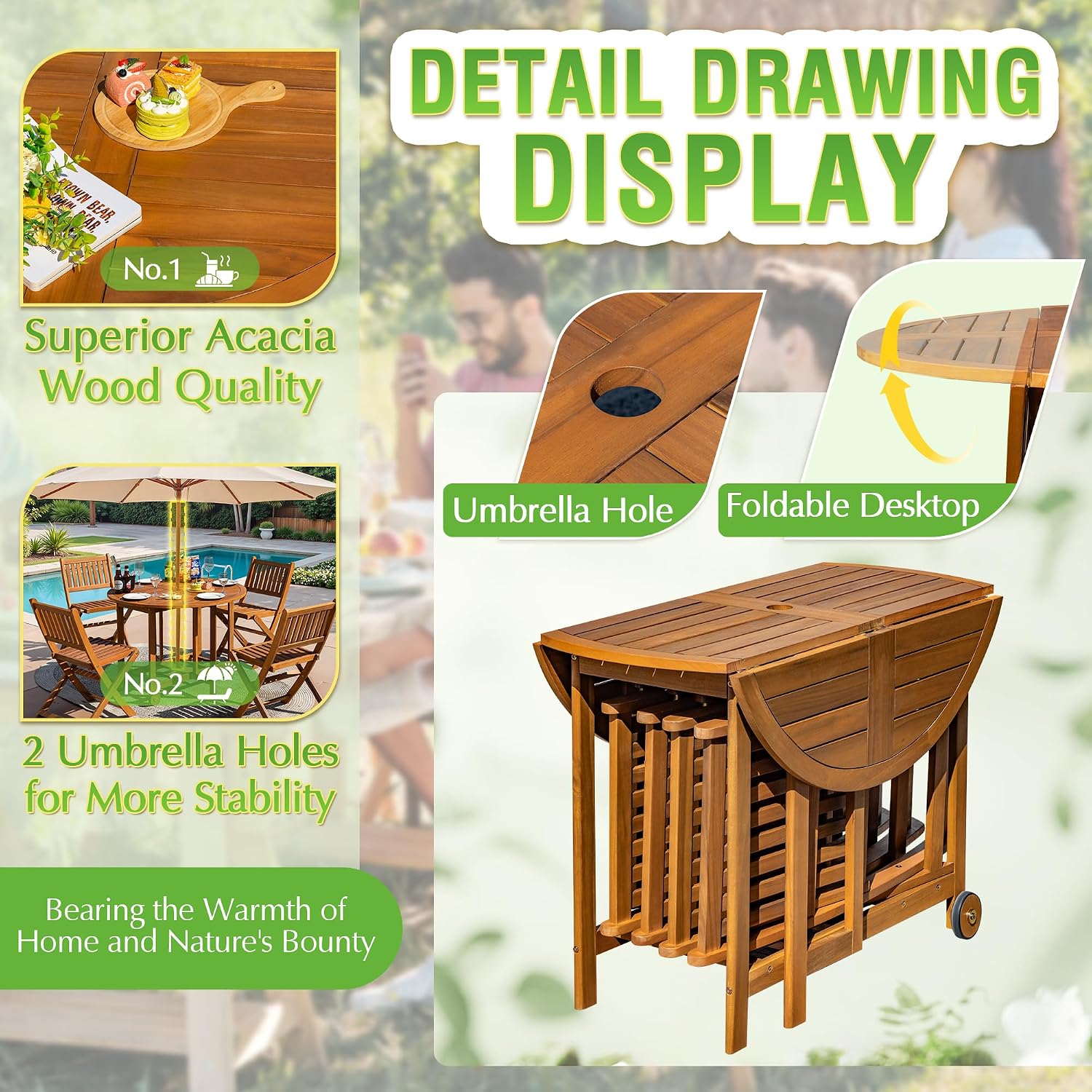 ชุดเฟอร์นิเจอร์รับประทานอาหารก - Outdoor Furniture Dining Set บทวิจารณ์และราคา