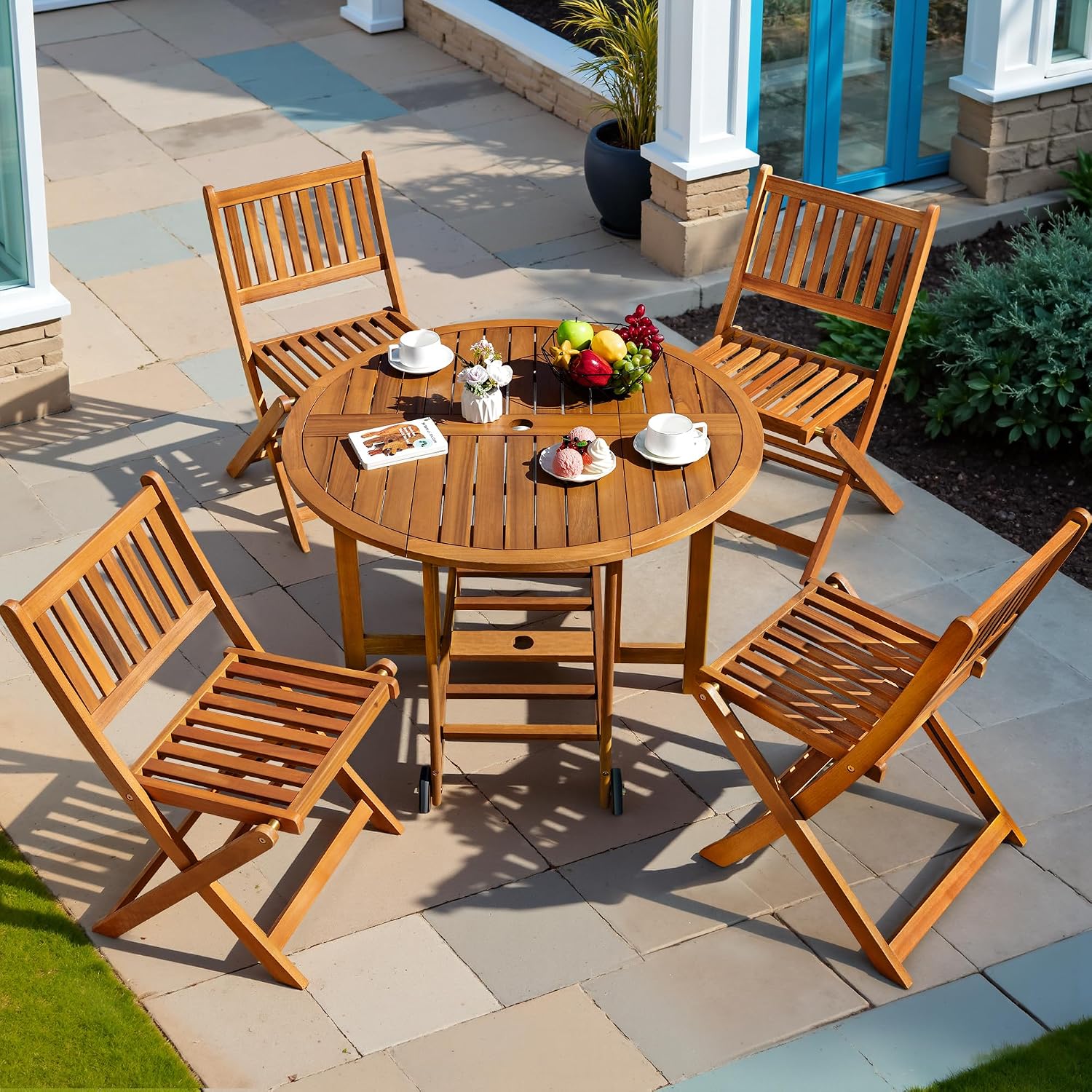 ชุดเฟอร์นิเจอร์รับประทานอาหารก - Outdoor Furniture Dining Set บทวิจารณ์และราคา