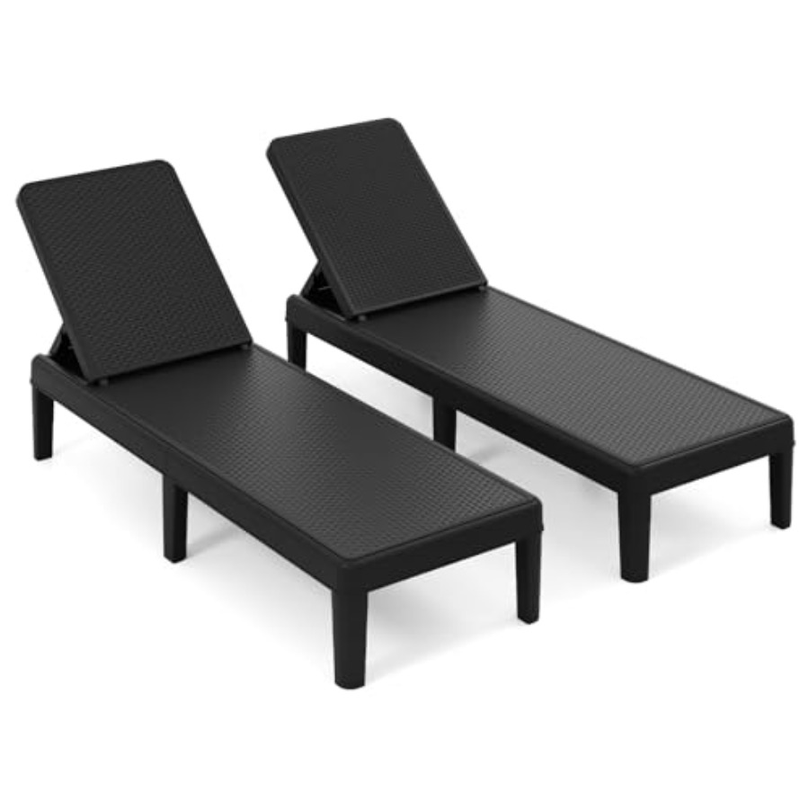 ชุดเก้าอี้นอนกลางแจ้ง 2 ตัว สำ - Deck Chair Lounger บทวิจารณ์และราคา