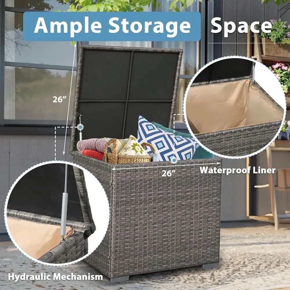 ชุดเฟอร์นิเจอร์ลานบ้าน 8 ชิ้น  - Outdoor Furniture With Fire Pit บทวิจารณ์และราคา