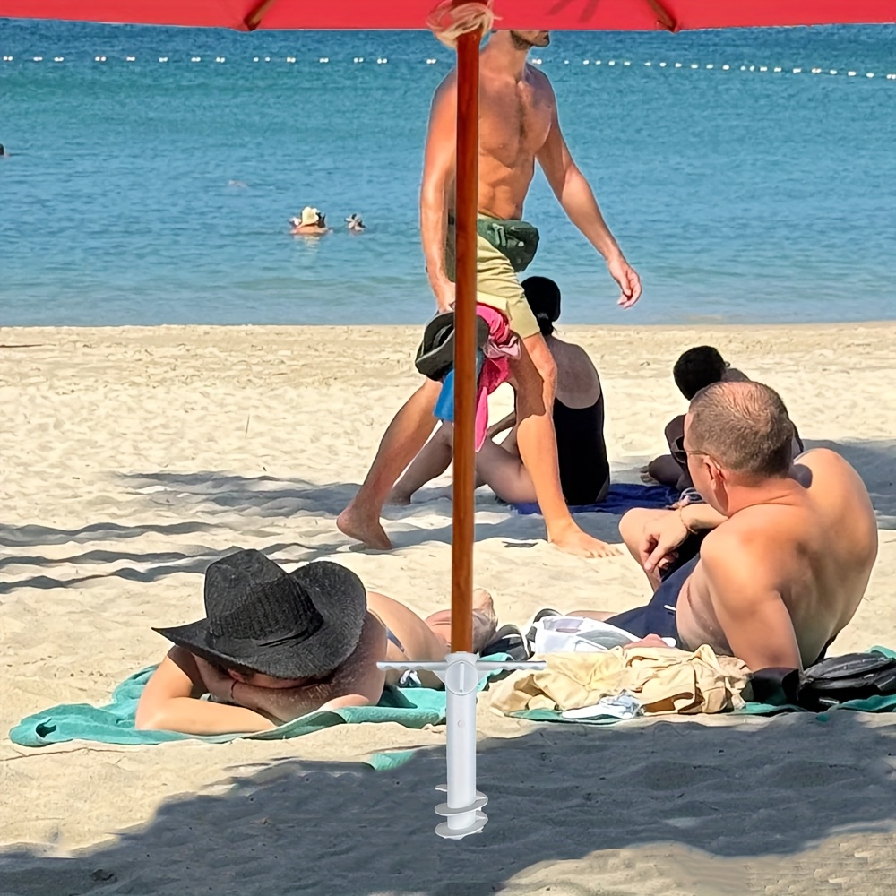 สมอบกพลาสติกสำหรับร่มชายหาด 1  - Outdoor Furniture With Umbrella บทวิจารณ์และราคา
