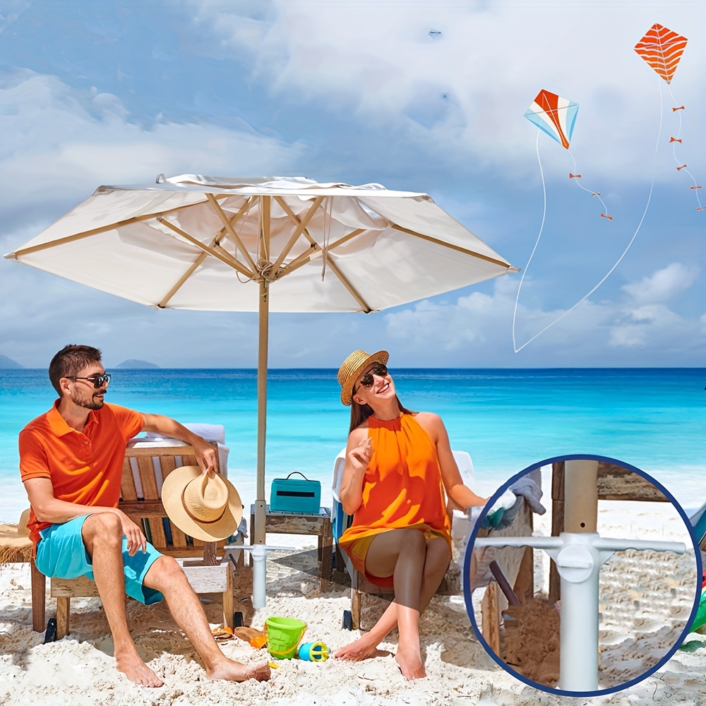 สมอบกพลาสติกสำหรับร่มชายหาด 1  - Outdoor Furniture With Umbrella บทวิจารณ์และราคา