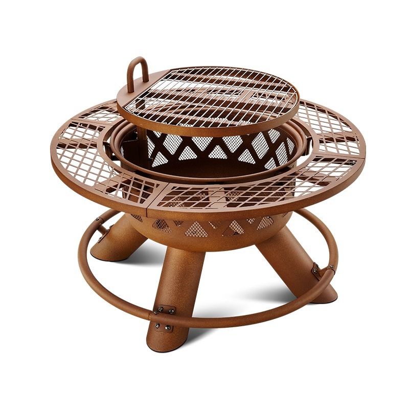 ชุดเตาบาร์บีคิวและเตาไฟอเนกประ - Outdoor Furniture With Fire Pit บทวิจารณ์และราคา