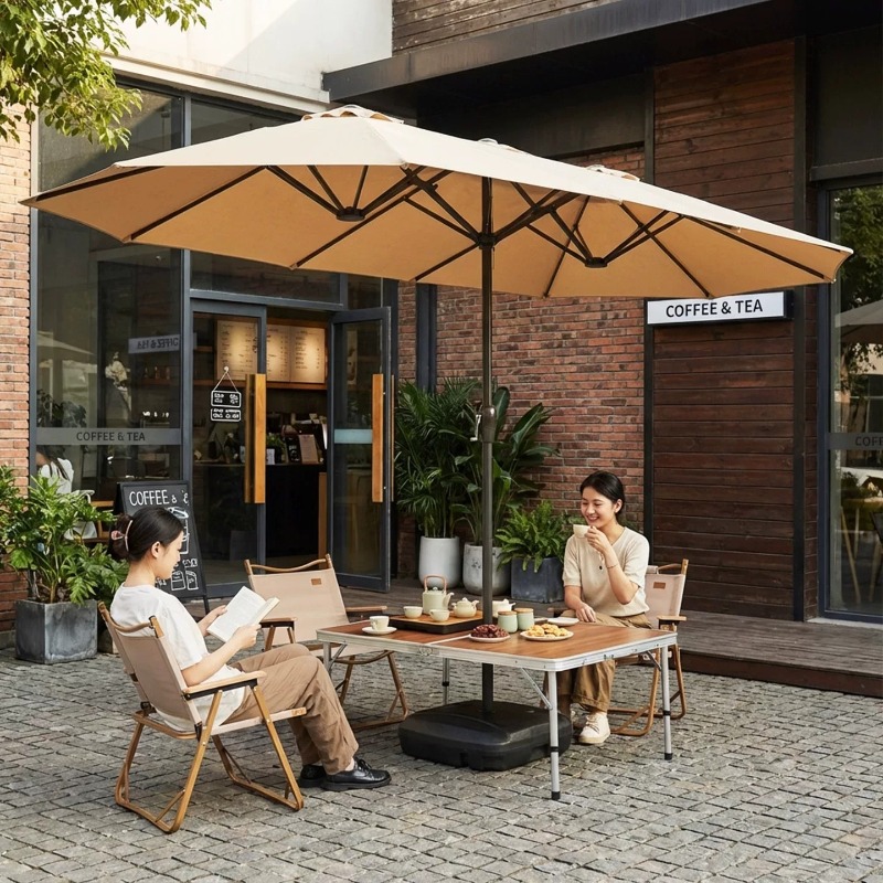 ร่มกันแดดกลางแจ้งขนาดใหญ่แบบสา - Outdoor Furniture With Umbrella บทวิจารณ์และราคา