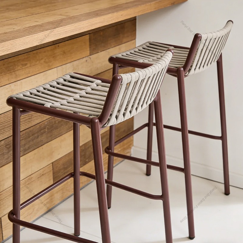 เก้าอี้บาร์อลูมิเนียมอัลลอยด์ก - Outdoor Furniture For Cafe บทวิจารณ์และราคา