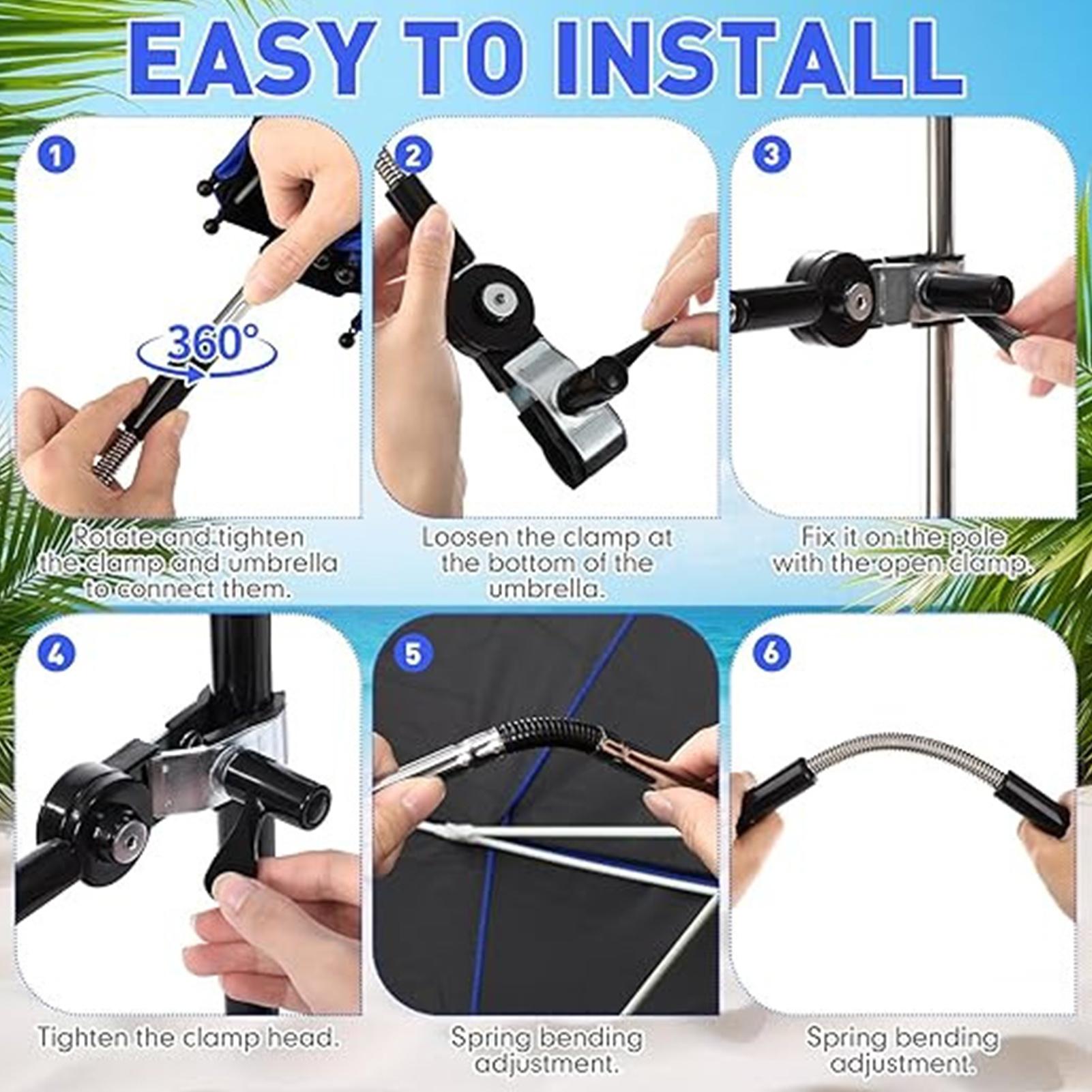 ร่มชายหาดกันน้ำพร้อมที่หนีบ หม - Outdoor Furniture With Umbrella บทวิจารณ์และราคา