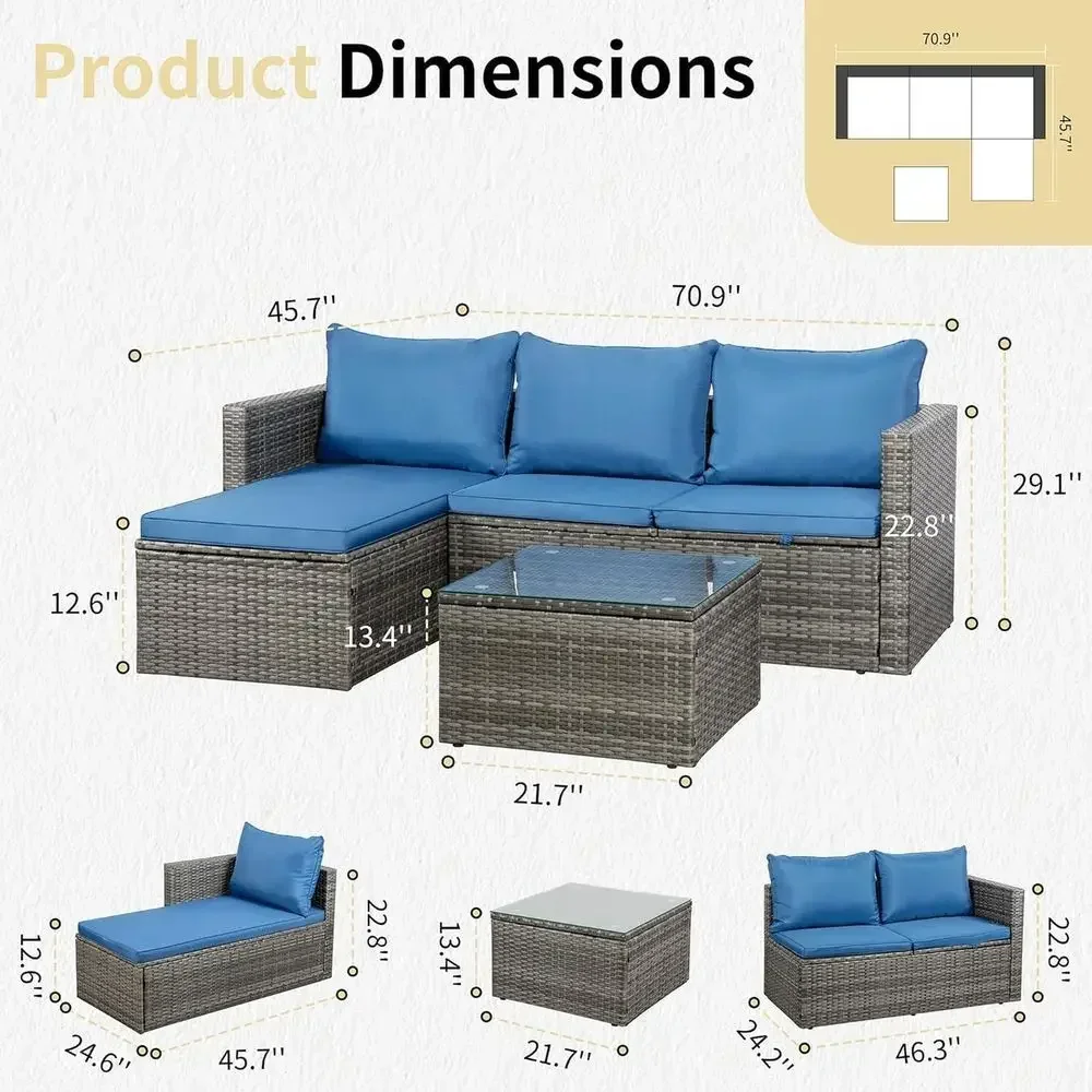 ชุดเฟอร์นิเจอร์หวายสำหรับลานกล - Outdoor Furniture With Fire Pit บทวิจารณ์และราคา
